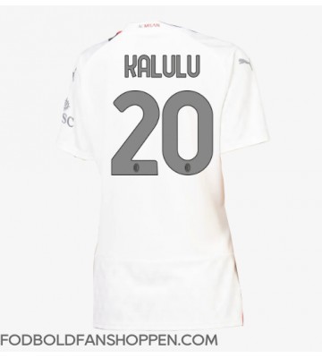 AC Milan Pierre Kalulu #20 Udebanetrøje Dame 2023-24 Kortærmet